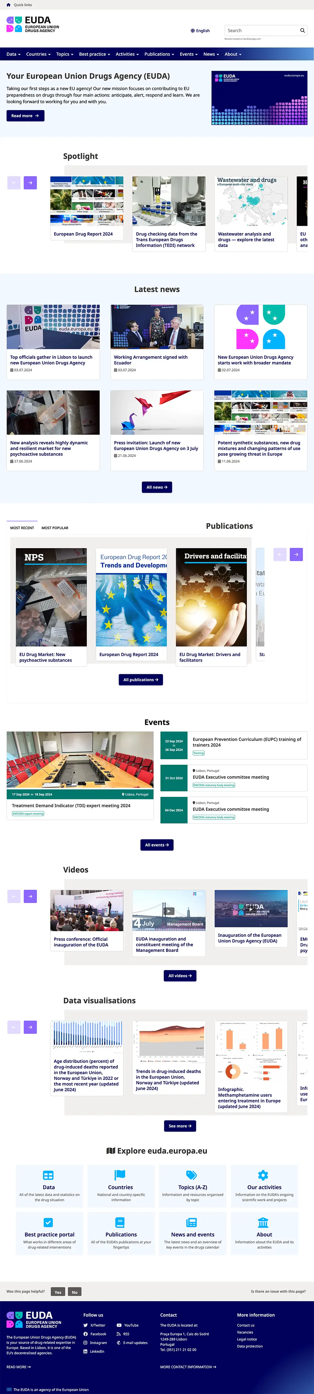 Nouveau site EUDA